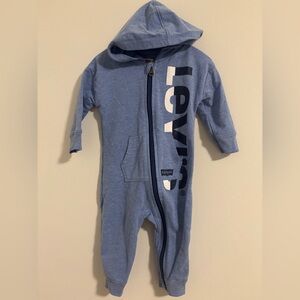 Levi's Light Blue Kids Hooded Footie